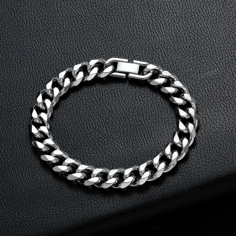 Titanium Cuban Chain Bracelet