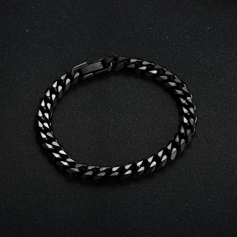 Titanium Cuban Chain Bracelet