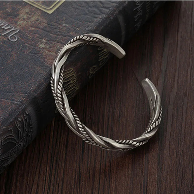 Silver Twisted Bracelet