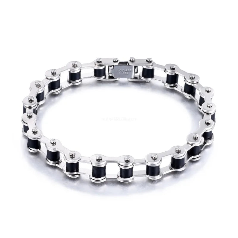 Stainless Steel Biker Chain Bracelet