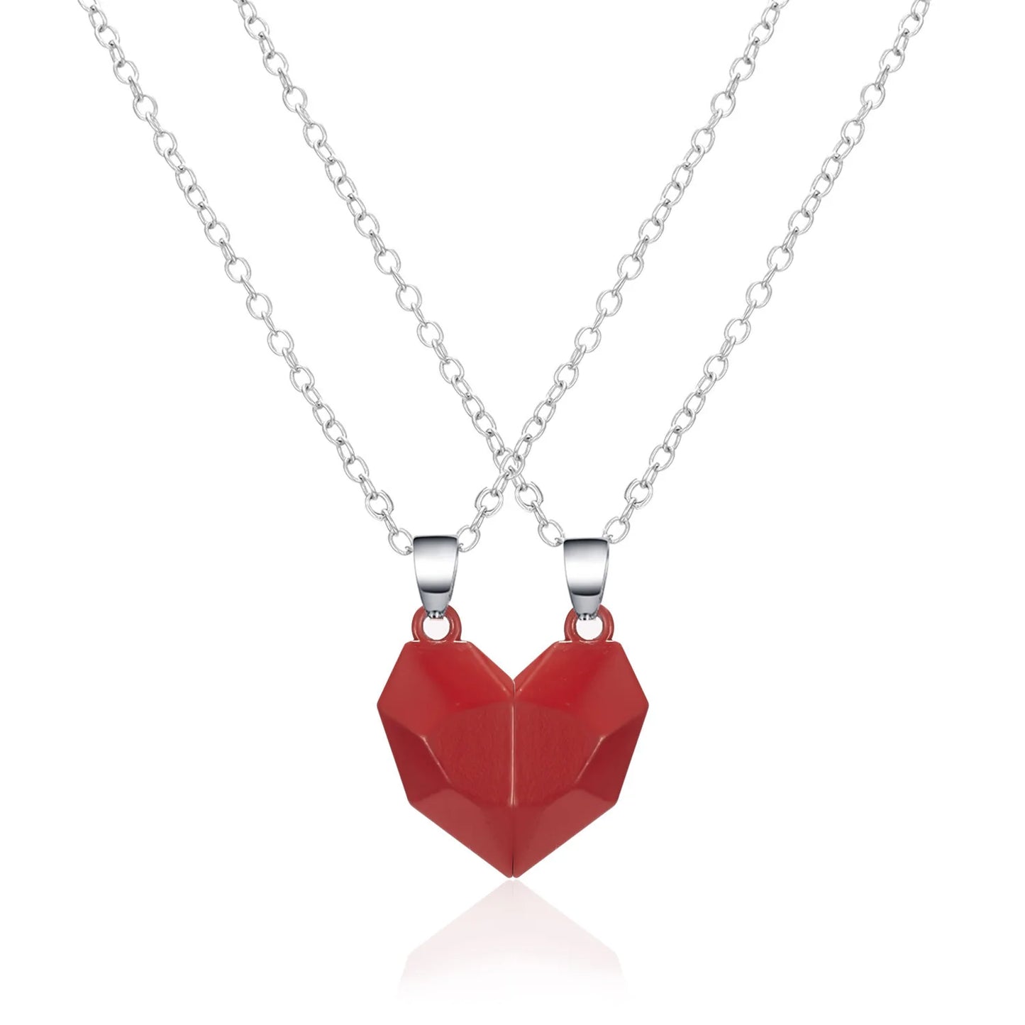 Heart Couple Pendant Necklace