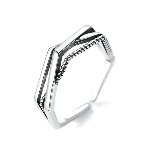 Silver Entanglemen Rings