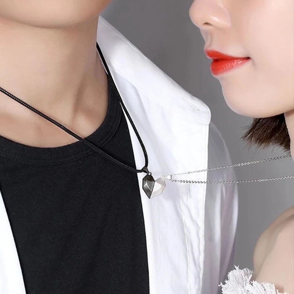 Heart Couple Pendant Necklace