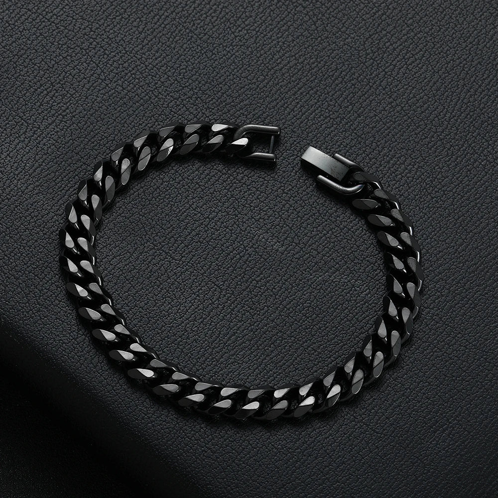 Titanium Cuban Chain Bracelet